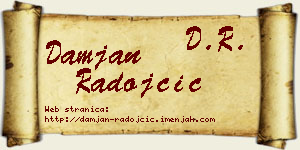 Damjan Radojčić vizit kartica